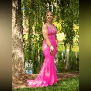 COPY - Jonathan Kayne prom dress. Worn once. Size 10. Stretchy fabric with hot …